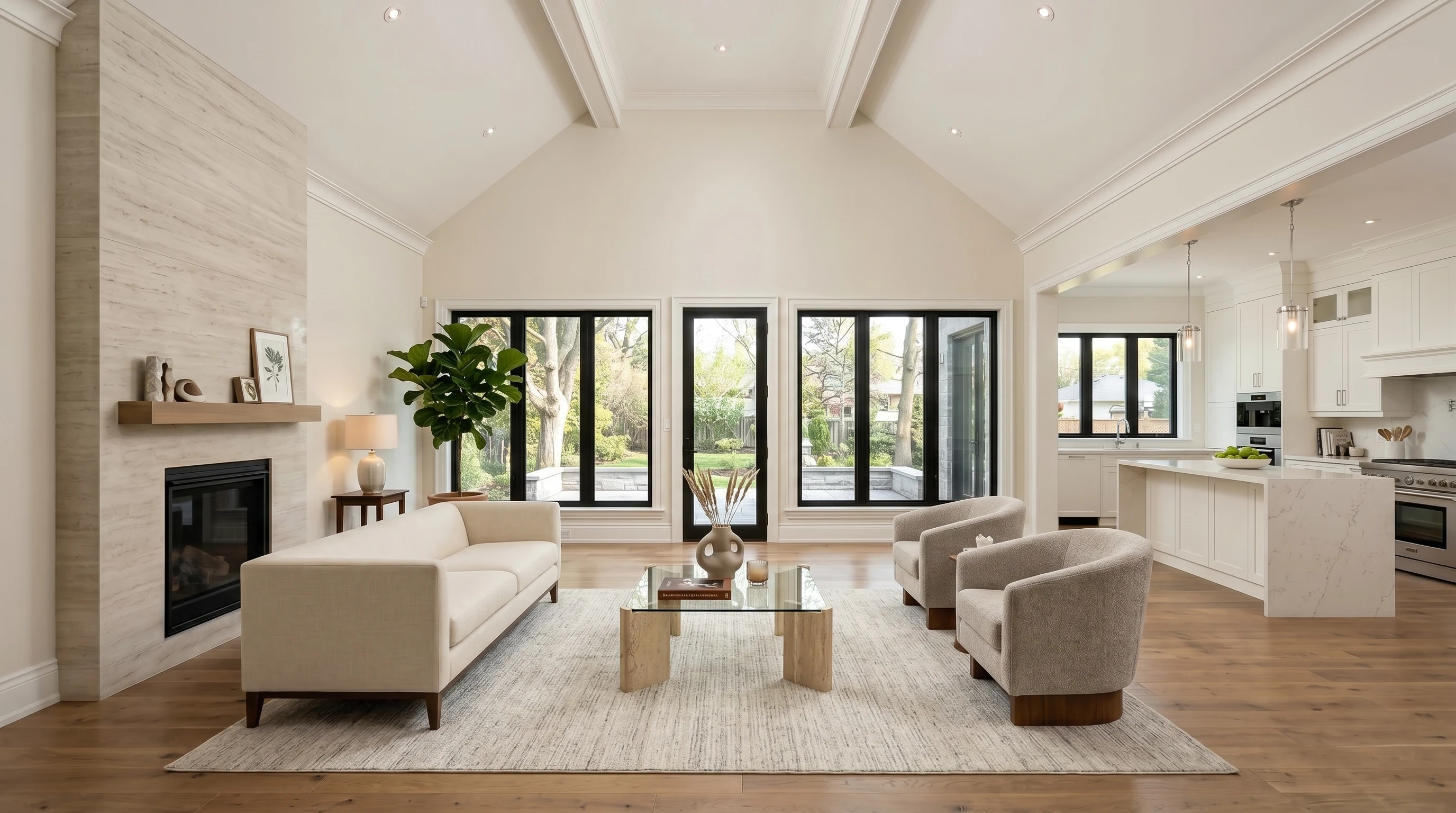 Fully staged room