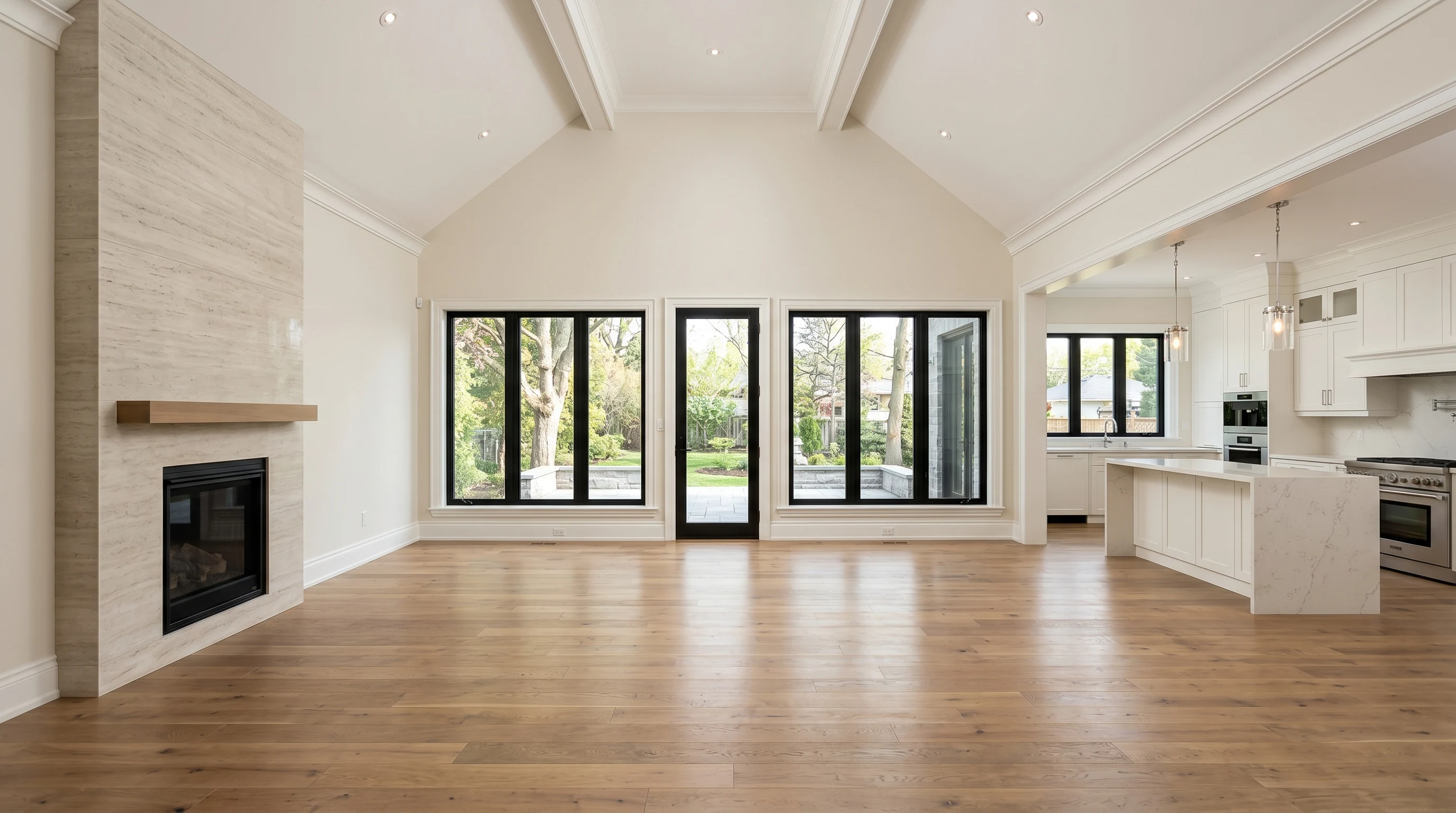 Empty room before staging